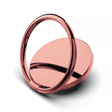 Magnetic ring holder for phone with kickstand – rose gold