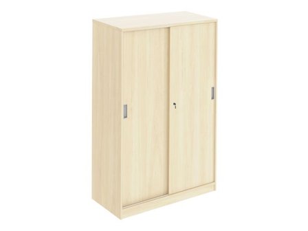 DENORD DESIGN Skjutdörrskåp 3xA4 800 mm björk - Lyreco - Kontorsmöbler och inredning - Skåp och hyllor - Skåp