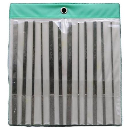 Nålfil for 12 stk med 180 mm konisk diamantfil Cf-400 Di