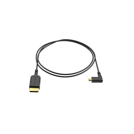 8SINN Kabel Micro HDMI-HDMI Vinklad Extra Tunn 40cm