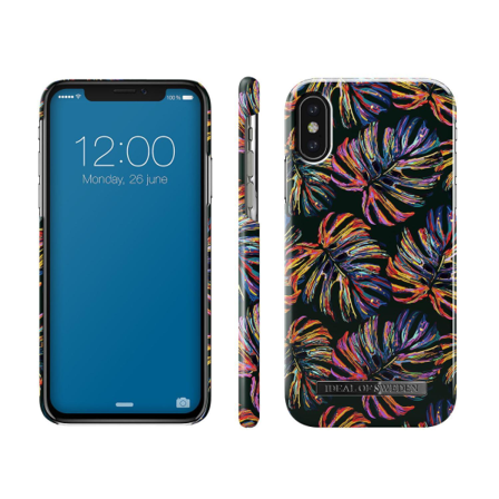 Ideal Fashion Case Iphone Xs/x - Neon Tropical Multifärg