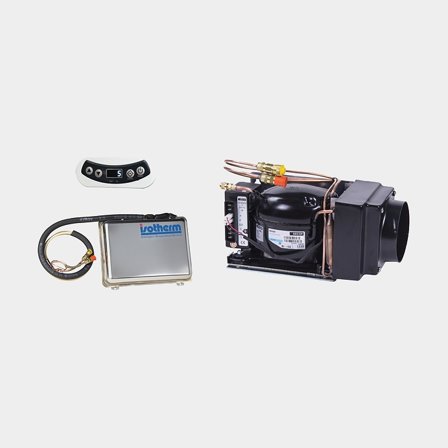 Kylaggregat för inbyggnad Isotherm ITC 3701, 12V / 24V, luftkylt, passar box upp till 150 liter