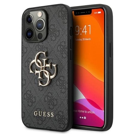 Guess GUHCP13L4GMGGR iPhone 13 Pro / 13 6,1" grå/grå hardcase 4G Big Metal Logo