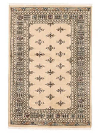 Pakistan Buchara 3Ply Teppich 138X204 Beige/Braun Wolle, Pakistan