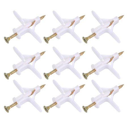 100 stycken gipsskruvar (50 ankare, 50 skruvar), gipsskruvar och skruvar, ankare ankare och skruvar