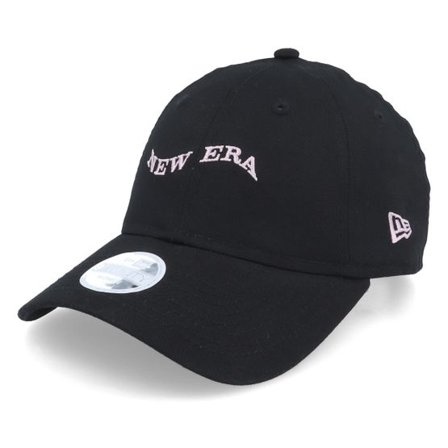 New Era - Svart unconstructed Keps - Womens Wave Logo 9TWENTY New Black Dad Cap @ Hatstore