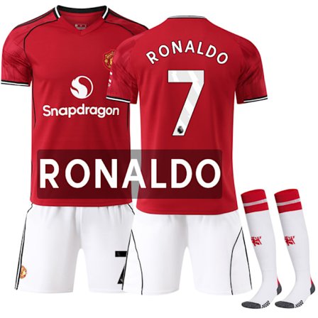 2526 Manchester United Hemma Fotboll Barn Vuxen Tröja Nr.7 Cristiano Ronaldo