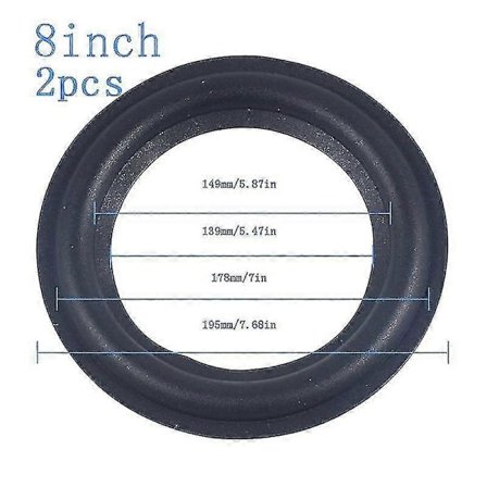 4/5/6,5/8/10/12 tum Hög Elasticitet Högtalare Kantreparation Skum Woofer Kant Ersättning Skumgummi (Storlek: 8 tum)