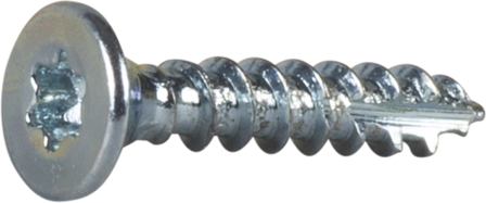 ESSVE 123103 Träskruv 3 mm Ø, TX10, helgängad, FZB, 200-pack 16 mm, Infästning