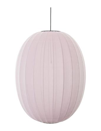 Knit-Wit 65 High Oval Pendant Home Lighting Lamps Ceiling Lamps Pendant Lamps Lyserød Made By Hand