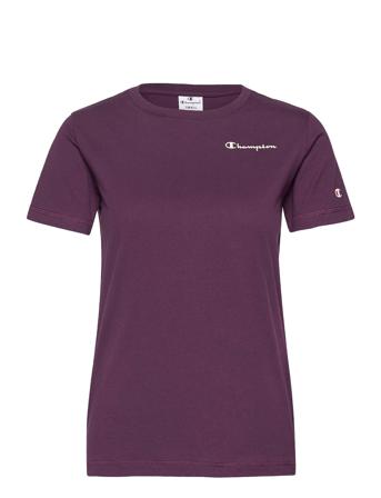 Crewneck T-Shirt T-shirts & Tops Short-sleeved Lila Champion