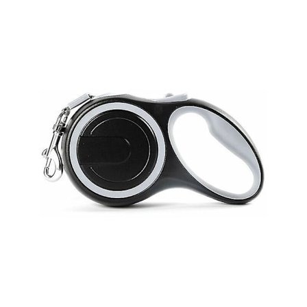 8m Trækbånd til Hunde, Trækbånd til Store Hunde, Automatisk Træningsbånd til Hunde Op til 110 Lbs/50 Kg, Grå