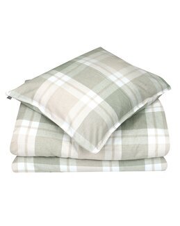 Sengetøj ternet Algot 2-delt Grøn