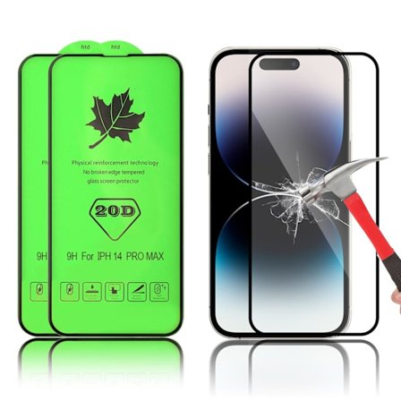 2-PACK 20D skärmskydd för iPhone 14 Pro Max (6.7 Tums)