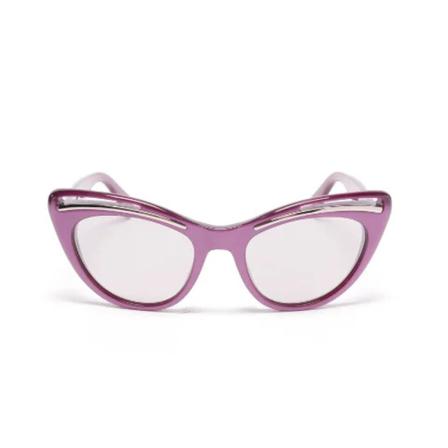 Moschino Pre-Owned Pre-owned Plast solglasgon lila, Dam, Dam, Storlek: ONE SIZE