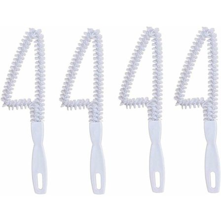 Sats med 4 skjutdörrspårräningsborstar Dörrfönster Spår Rengöringsborste Hörn Rengöringsborste för Dörrlucka/Bil Luftventil/Tangentbord/Kantfog