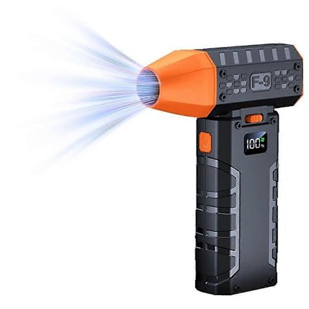 Mini Turbo Jet Vifte 160000 RPM Digital Display Turbo Vifte USB Oppladbar Børsteløs Motor Hårføner Kraftig Blåser Med Høyhastighets Kanalvifte