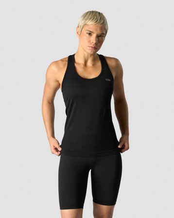 ICANIWILL - Everyday Seamless Tank Top Black- Training tank tops - Damen - ICIW