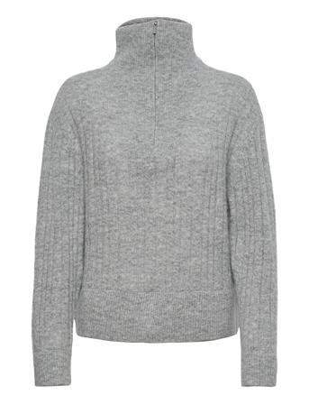 Alphagz R Zipper Pullover Grey Gestuz