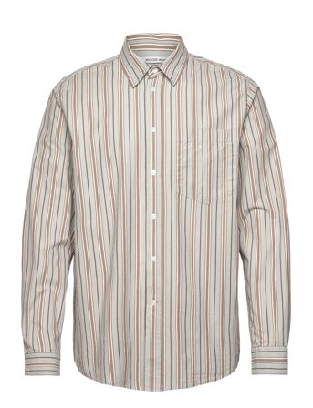 WOOD WOOD | Aster Fun Pinstripe Shirt | L