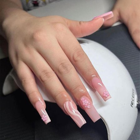 French Fake Nails Ballerina False Nail