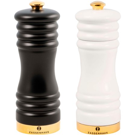 Zassenhaus München Kværnsæt 15 cm. - Sort, hvid og guld | KitchenOne