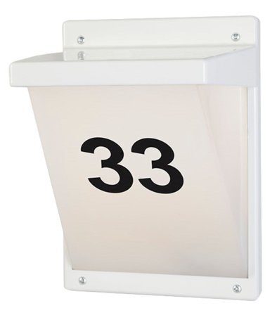 Airam Vino Veggarmatur Husnummer, hvit Hvit, Belysning