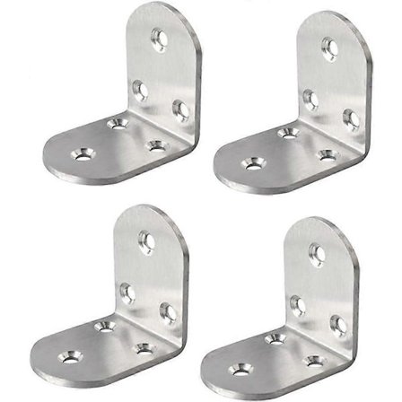 Hyllkonsoler Vinkelstöd Takfäste 50mm*50mm Borstad Rostfri Finish