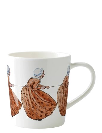 Design House Stockholm Aunt Brown Mug With Handle - White - 40 CL