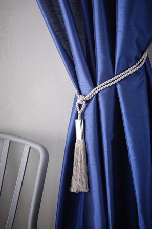 Jotex - Duskbånd 2-pk Sølv - OLIVIE - Kjøp Gardinholdere hos Jotex