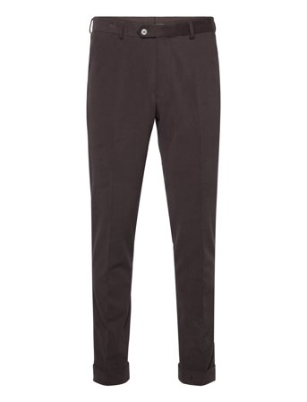 Oscar Jacobson Denz Turn Up Trousers - Brown - 50