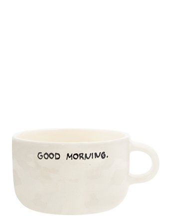 Anna + Nina Good Morning Cappuccino Mug - Cream - 30 CL
