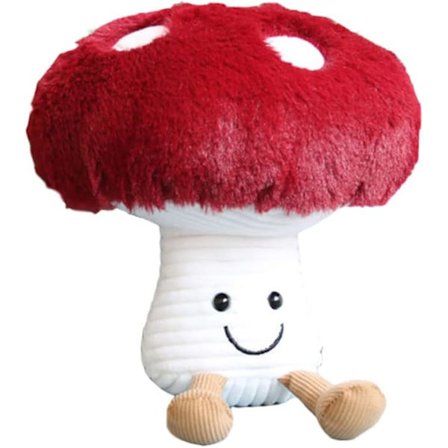 Söt Svamp Plysch Leksak Fylld Djur Kudde Heminredning Barnpresent Röd Svamp Kudde Plysch 10.2 Tum