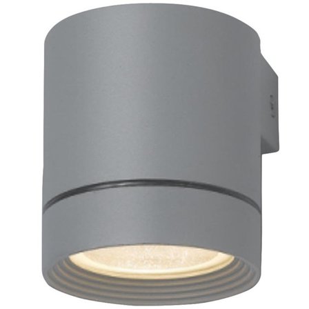 Hide-a-Lite Round Single III Væglampe 50W, GU10 Grå, Belysning