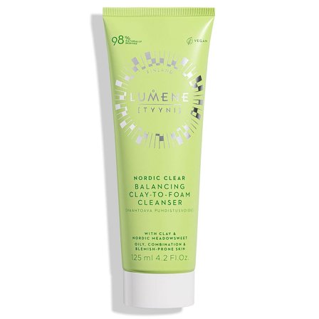 Lumene Nordic Clear Balancing Clay-to-Foam Cleanser 125 ml, Skincare, Renseprodukter, Rens & Vask