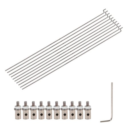 10 kpl RC-lentokoneen veneen työntötanko ja linkkitulppa servoliittimillä