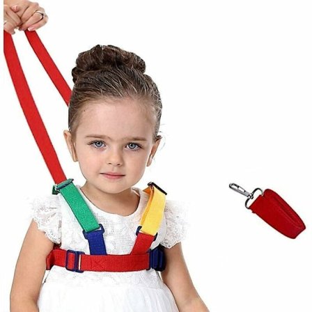 Antiförlust säkerhetskoppel, 2 i 1 Baby Walking Harness Child Leash