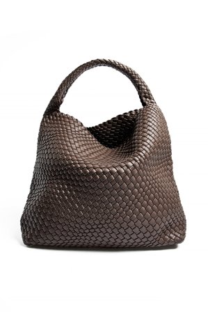 NA-KD Weiche, gewebte Stofftasche - Taschen - Braun - One Size