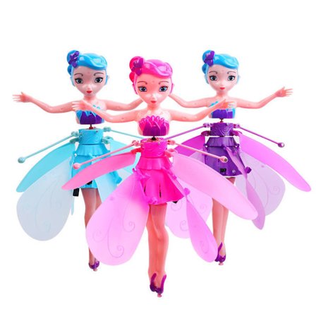 Flying Fairy Princess Dolls Magic Infrared Induction Control Girl Toy Xmas Gift