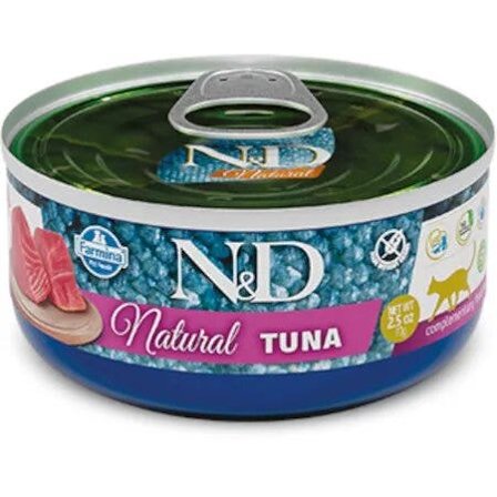 Farmina N&D Natural Tuna Cibo Umido Gatti Adulti Lattina 140g