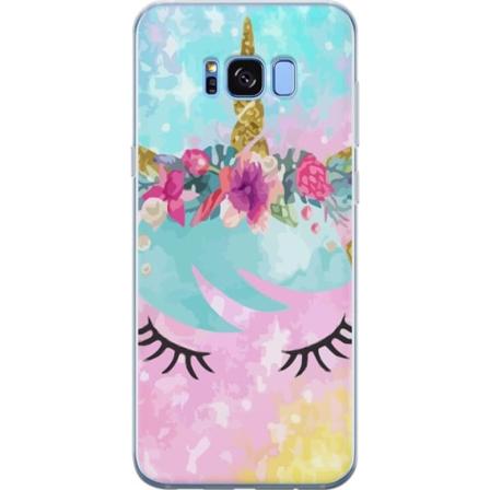 Samsung Galaxy S8 Läpinäkyvä kuori Unikorni