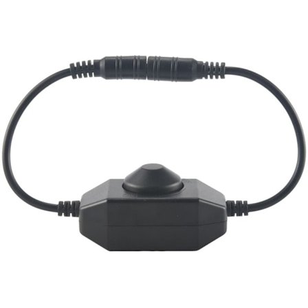 LED-valonauhan himmennin, DC 12V-24V 6A himmennin, sopii LED-valonauhalle, LED-nauhalle 3528, 5050, 5630 (musta)