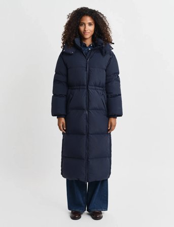 GANT Full Length Down Coat - Blue - L