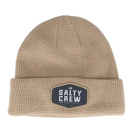 Salty Crew - Beige cuff Beanie - Coastal Beanie Khaki Cuff @ Hatstore