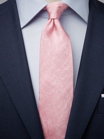 John Henric Men's Pink Tie Formal Size 8