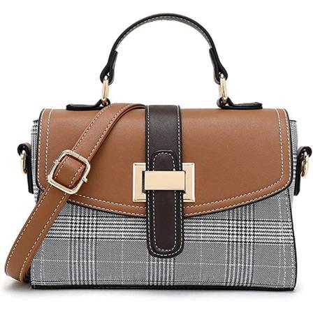 Skuldertaske til kvinder Læder Vandtæt Retro Fashion Håndtaske