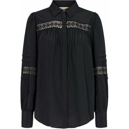 Freequent Sweetly zwart , Zwart , Dames , Maat: L Longsleeve shirts