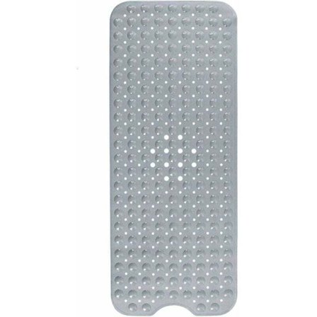 SHINING HOUSE Kylpymatto, Kylpymatto 200 Imukupilla, Kylpyammeen Sisäosa, Liukumaton Suihkumatto 100 x 40 cm (Harmaa)-FF-