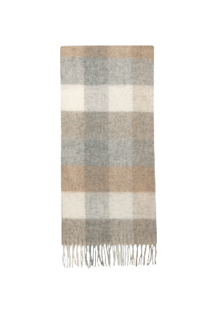 Holzweiler Scarf Fresia Check Halsdukar & scarves Dam Brun ONESIZE