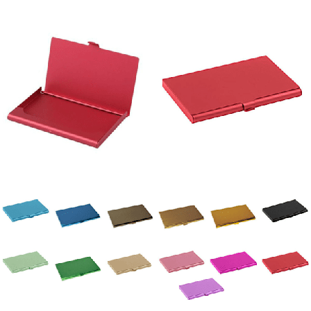 Glat aluminiumskortholder - Pung - Flere farvevalg